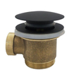 Wiesbaden Caral bonde clic pour vidage baignoire îlot 1 1/2" mat noir SW523778
