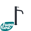FugaFlow Eccelente Sobrado Badkamer Slim Wastafelkraan - 32.6cm - verhoogd - opbouw - mat zwart SW1123305