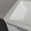 Villeroy & boch subway 3.0 lavabo de meuble 65x47x16.5cm rectangle 1 trou pour robinet sans trou de trop-plein pierre blanc mat céramique+ SW702150