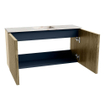 Mondiaz JOYA-DLUX Meuble de toilette 80cm - couleur Dusk - Vasque FAYE position Milieu Sans trou de robinet couleur Frappe SW1423082