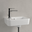 Villeroy & Boch O.novo Lave-main WC 36x14.5x13.5cm 1 trou de robinet gauche avec trop-plein Ceramic+ Blanc Alpin SW448500