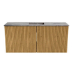 Mondiaz JOYA-DLUX 90cm meuble de salle de bains - couleur Oak - Vasque FAYE position Milieu 1 trou de robinet couleur Sombra. SW1424253