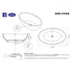 Best Design New Stone vrijstaand bad 180x90x58cm solid surface met overloop lava SHOWROOMMODEL SHOW26405