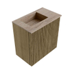 Mondiaz JOYA-DLUX 40cm meuble de toilette - couleur Dusk - Lavabo FAYE position Gauche Sans trou de robinet couleur Saba. SW1426038