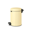 Brabantia NewIcon Poubelle à pédale - 3 litres - seau intérieur en plastique - mellow yellow SW1026520