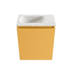 MONDIAZ TURE-DLUX Meuble toilette - 40cm - Ocher - EDEN - vasque Ostra - position gauche - 1 trou de robinet SW1104917