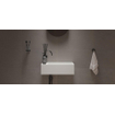 Ideavit Solidcube Fontein 50x30x15cm rechthoek 1 kraangat 1 wasbak Solid surface wit SW85924