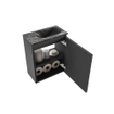 MONDIAZ TURE-DLUX Meuble de toilettes 40cm Dark Grey. Lavabo EDEN Lava position droite. Avec 1 trou de robinet. SW1103782