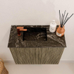 Mondiaz JOYA-DLUX Meuble de toilette 50cm - couleur Dusk - Vasque FAYE position Gauche 1 trou de robinet couleur Lava. SW1423217