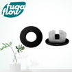 FugaFlow Eccelente Sobrado Anneau de trop plein 3cm pour lavabo Noir SW1124328