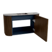 Mondiaz JOYA-DLUX 73.2cm meuble de salle de bains avec WC - arrondis gauche et droite couleur Noyer - Vasque FAYE position Milieu Sans trou de robinet couleur Sombra. SW1424768