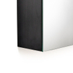 BRAUER Double Face Armoire toilette 80x70x15cm avec 2 portes et éclairage LED Black Wood SW8542