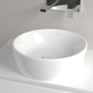 Villeroy & Boch Architectura vasque à poser 45x45x15.5cm - Ronde avec trop-plein Blanc Alpin brillant Céramique SW762317