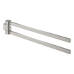 GROHE Selection Porte-serviettes - 40cm - double - pivotant - supersteel SW444234