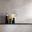Terravito Covano carrelage mural et de sol - 60x60cm - 10mm - Carré - rectifié - effet marbre - gris mat SW405480