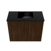 Mondiaz JOYA 50cm toiletmeubel - kleur Walnut - Wastafel FAYE positie Midden Zonder kraangat kleur Urban. SW1421318