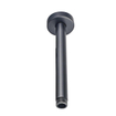 FugaFlow Eccelente Acces Ensemble de douche de tête encastré - thermostatique - bras de plafond - douche de tête 25cm - douchette sur barre - flexible de douche métallique - Gunmetal PVD brossé SW1450469