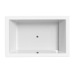 Xenz Society Duobad - 190x120x53 - afvoer Midden - acryl - wit SW103463
