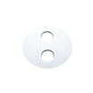 FugaFlow Eccelente Acces Ensemble de douche de tête encastré - rond - thermostatique - bras mural - douche de tête 25cm - douchette à main sur barre - flexible de douche lisse - chrome SW1450273