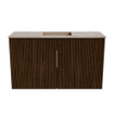 Mondiaz JOYA-DLUX Meuble de toilette 70cm - couleur Walnut - Vasque FAYE position Milieu Sans trou de robinet couleur Arena SW1424311