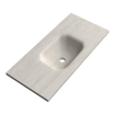 BRAUER Dune Medium Lavabo - 100cm - 1 vasque - 0 trous de robinet - pierre frittée - Ivory Travertin SW1477952