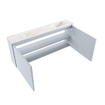 MONDIAZ TURE-DLUX 120cm toiletmeubel Clay. EDEN wastafel Frappe positie rechts. Zonder kraangat. SW1102713