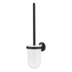 GROHE Essentials Accessoires de toilette - porte-rouleau avec couvercle - brosse WC - crochet à serviette - porte-rouleau de réserve - noir mat SW1204281