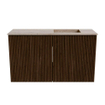 Mondiaz JOYA-DLUX 70cm meuble de toilette - couleur Walnut - Vasque FAYE position Droite Sans trou de robinet couleur Saba SW1424632