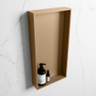 Mondiaz EASY Niche salle de bains - 59.5x8x29.5cm - à encastrer ou à monter - 1 compartiment - Oro | Oro SW1017033