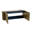 Mondiaz JOYA-DLUX 111.6cm toiletmeubel - ronding links kleur Dusk - Wastafel FAYE positie Rechts Zonder kraangat kleur Saba. SW1426097