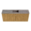 Mondiaz JOYA-DLUX 100cm toiletmeubel - kleur Oak - Wastafel FAYE positie Midden Zonder kraangat kleur Oza. SW1424109