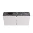 MONDIAZ TURE-DLUX Meuble toilette - 100cm - Cale - EDEN - vasque Lava - position gauche - 1 trou de robinet SW1103687