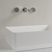 Villeroy & Boch Collaro vasque à poser - rectangulaire 56x36cm - sans trop-plein sans trou de robinetterie ceramic+ stone white SW336072