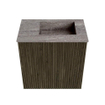 Mondiaz JOYA-DLUX 40cm toiletmeubel - kleur Shadow - Wastafel FAYE positie Rechts 1 kraangat kleur Oza. SW1425018