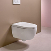 Geberit AquaClean Alba douchewc - 37.5x56.5x40.5cm - spoelrandloos - diepspoel - afstandsbediening - KeraTect - glans wit SW1026642