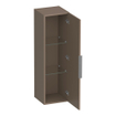 BRAUER Elevate armoire de salle de bains - 120x35x35cm - sans poignée rapportée - 1 porte - ouvrant à gauche ou à droite - moka mat SW1199986