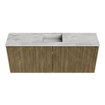 Mondiaz JOYA-DLUX 100cm toiletmeubel - kleur Dusk - Wastafel FAYE positie Midden Zonder kraangat kleur Glace. SW1423200