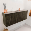 Mondiaz JOYA-DLUX 100cm meuble de toilette - couleur Shadow - Lavabo FAYE position Milieu 1 trou de robinet couleur Saba SW1425126