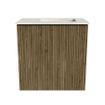 Mondiaz JOYA-DLUX Meuble de toilette 40cm - couleur Dusk - Lavabo FAYE position Droite Sans trou de robinet couleur Ostra. SW1423369