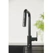 GROHE Start QuickFix Keukenkraan - met uittrekbare handdouche - met dual spray - voorsprong 22.1cm - matte black SW1028176