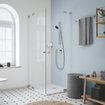 GROHE Vitalio Start 110 Glijstangset - 60cm - ronde handdouche - 1 straalsoort - gladde doucheslang - chroom SW1028089
