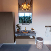 Mondiaz ALAN-DLUX Ensemble de meuble - 100cm - meuble Smoke mat - 1 tiroir - Lavabo Cloud Lava suspendu - vasque Centre - 1 trou de robinet SW807923