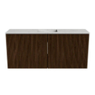 Mondiaz JOYA-DLUX 90cm meuble de salle de bains - couleur Walnut - Vasque FAYE position Milieu 1 trou de robinet couleur Opalo. SW1422510