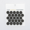 SAMPLE The Mosaic Factory London Carrelage mosaïque - 1.9x0.5x0.5cm - pour sol pour intérieur et extérieur Rond céramique - noir SW862054