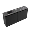 MONDIAZ TURE-DLUX Meuble toilette - 100cm - Urban - EDEN - vasque Lava - position gauche - 1 trou de robinet SW1103643