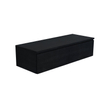 Arcqua living meuble 120x46x30cm 2 tiroirs sans poignée panneau de particules mélaminé chêne noir SW909440