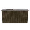 Mondiaz JOYA-DLUX Meuble de toilette 80cm - couleur Shadow - Vasque FAYE position Gauche Sans trou de robinet couleur Oza SW1425040