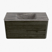Mondiaz CIRO-DLUX Badkamermeubelset - 100x45x50cm - Solid surface wastafel Oza - 1 wasbak Midden - 1 kraangat - 2 lades - Shadow SW1532620