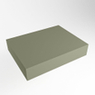 Mondiaz TOP 46 Plan sous vasque - 40x41x12cm - compatible comme plan de meuble - solid surface - Army SW1024786