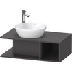 Duravit D-neo Meuble sous vasque 80x48x26cm sans tiroirs Graphite mat SW641441